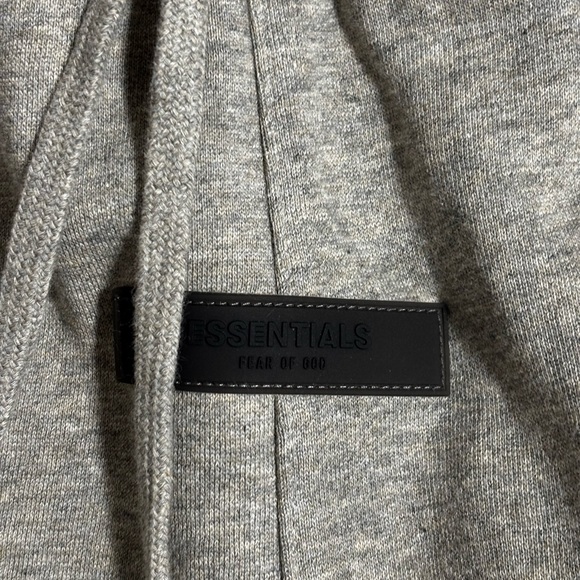 Essentials Light Gray Athletic Men's Shorts - Picture 4 of 7